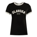 T-shirt damski OLAVOGA MURANI 2025 czarny - maWer Fashion