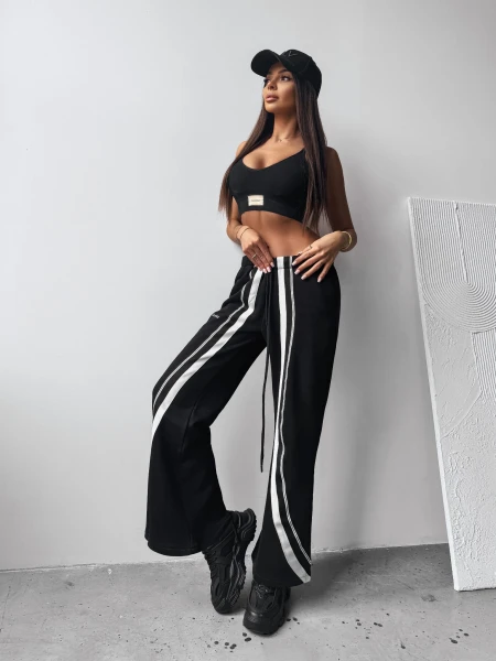 Spodnie damskie OLAVOGA SIIA 2025 czarne - maWer Fashion