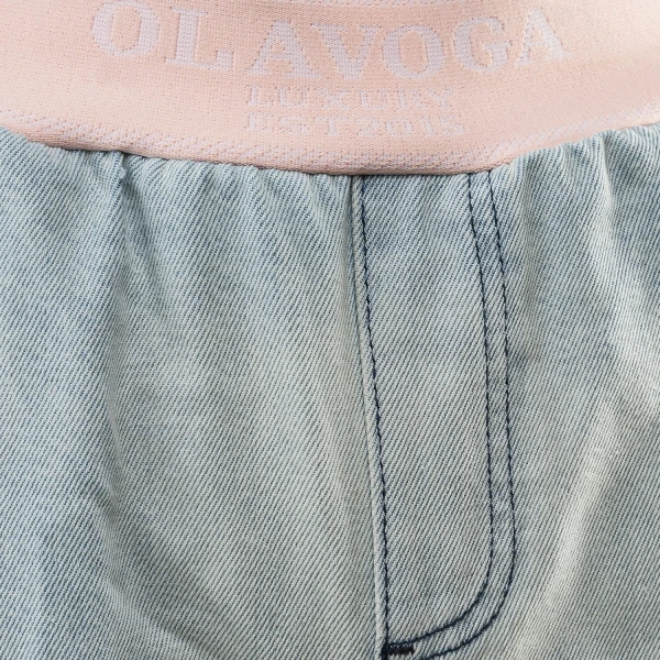 Spodnie damskie OLAVOGA BORED 2025 morski niebieski - maWer Fashion