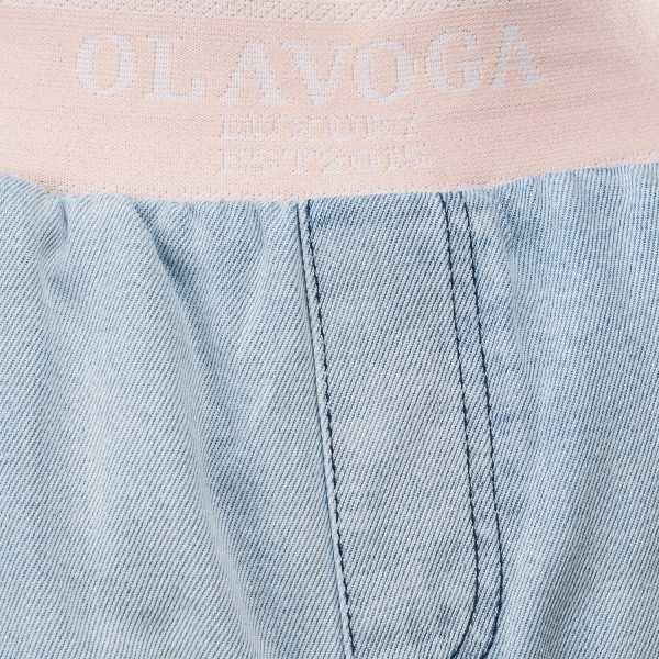 Spodnie damskie OLAVOGA BORED 2025 błękit nieba -maWer Fashion