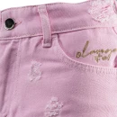 Spodenki jeansowe damskie OLAVOGA GREASE 2025  róż - maWer Fashion