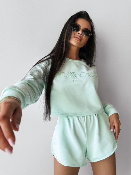 Komplet damski OLAVOGA WEST 2025 miętowy - maWer Fashion