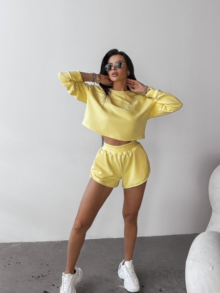 Komplet damski OLAVOGA WEST 2025 żółty - maWer Fashion