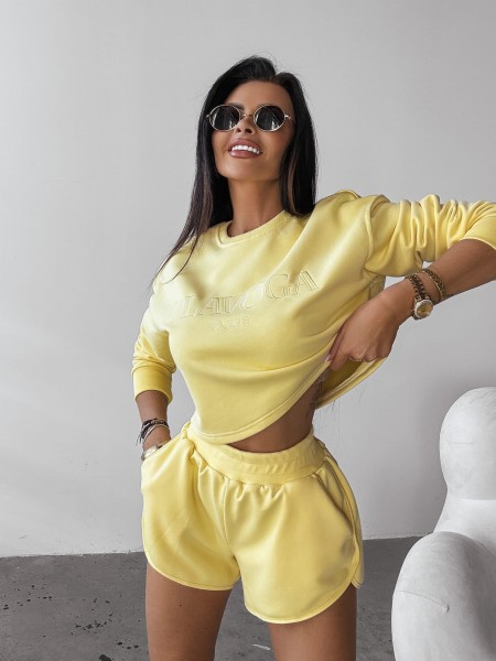 Komplet damski OLAVOGA WEST 2025 żółty - maWer Fashion