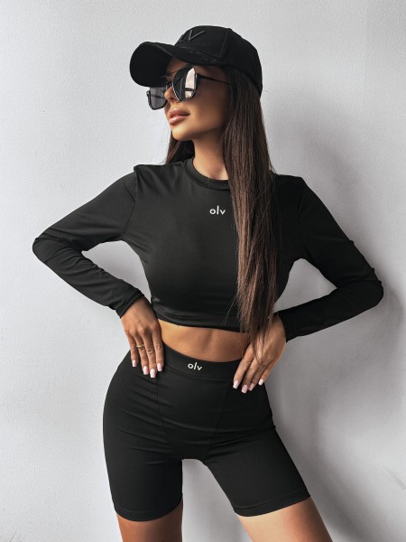 Komplet damski OLAVOGA STRIKT 2025 czarny - maWer Fashion