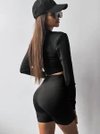Komplet damski OLAVOGA STRIKT 2025 czarny - maWer Fashion