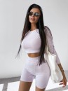 Komplet damski OLAVOGA STRIKT 2025 jasna lila  - maWer Fashion