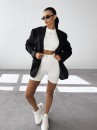 Komplet damski OLAVOGA STRIKT 2025 ecru - maWer Fashion