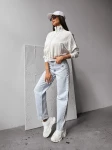 Bluza damska OLAVOGA SAING 2025 ecru - maWer Fashion