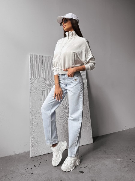 Bluza damska OLAVOGA SAING 2025 ecru - maWer Fashion