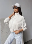Bluza damska OLAVOGA SAING 2025 ecru - maWer Fashion