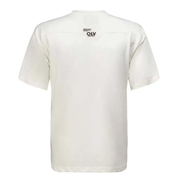 T-shirt męski OLAVOGA LANDO 2025 ecru - maWer Fashion