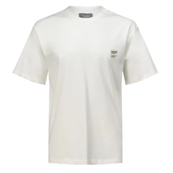 T-shirt męski OLAVOGA LANDO 2025 ecru - maWer Fashion