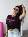 T-shirt damski OLAVOGA LINDO 2025 czarny - maWer Fashion