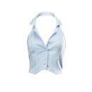 Komplet damski OLAVOGA NICE 2025 błękit - maWer Fashion