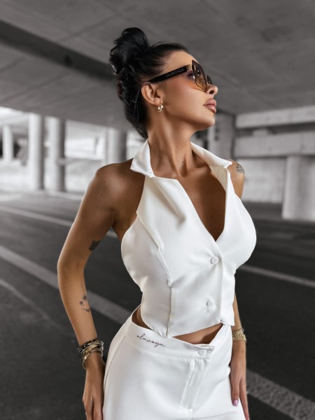 Komplet damski OLAVOGA NICE 2025 ecru - maWer Fashion