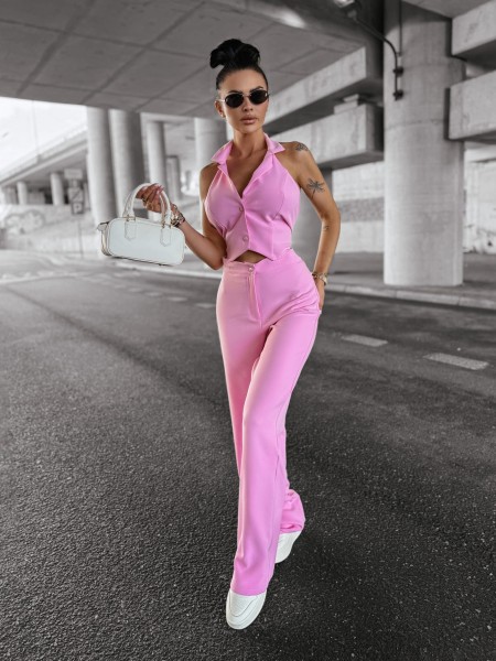 Komplet damski OLAVOGA NICE 2025 róż - maWer Fashion