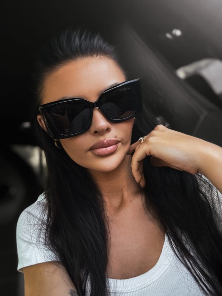 Okulary damskie przeciwsłoneczne OLAVOGA EYZ czarne - maWer Fashion