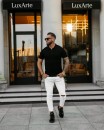 Sweter męski OLAVOGA TERON 2025 czarny -¬ maWer Fashion