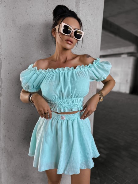 Komplet damski OLAVOGA DANTE 2025 miętowy - maWer Fashion