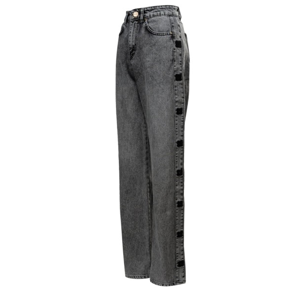 Spodnie damskie OLAVOGA ELIOKIE 2025 szare - maWer Fashion