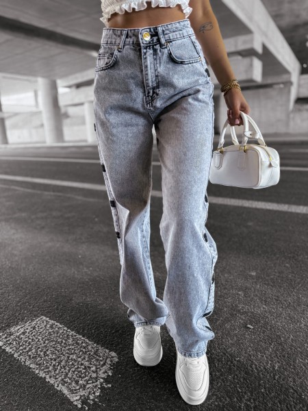 Spodnie damskie OLAVOGA ELIOKIE 2025 szare - maWer Fashion