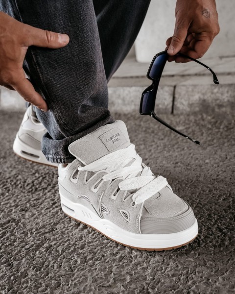 Buty męskie sneakersy OLAVOGA AUTHENTIC 2025 szare - maWer Fashion