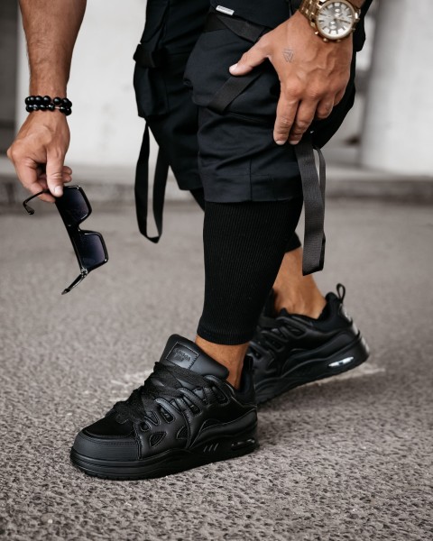 Buty męskie sneakersy OLAVOGA AUTHENTIC 2025 czarne - maWer Fashion