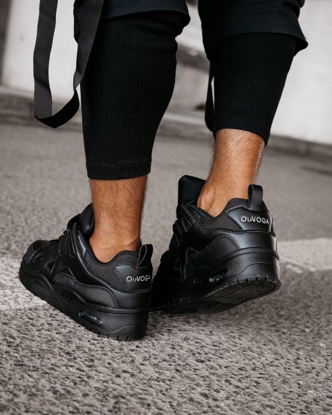 Buty męskie sneakersy OLAVOGA AUTHENTIC 2025 czarne - maWer Fashion
