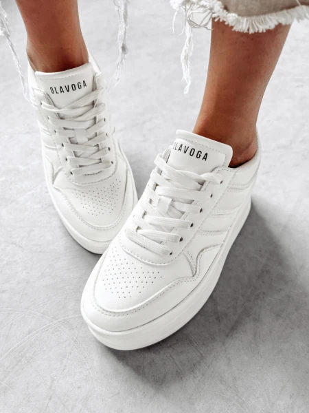 Buty damskie OLAVOGA VENTA białe - maWer Fashion