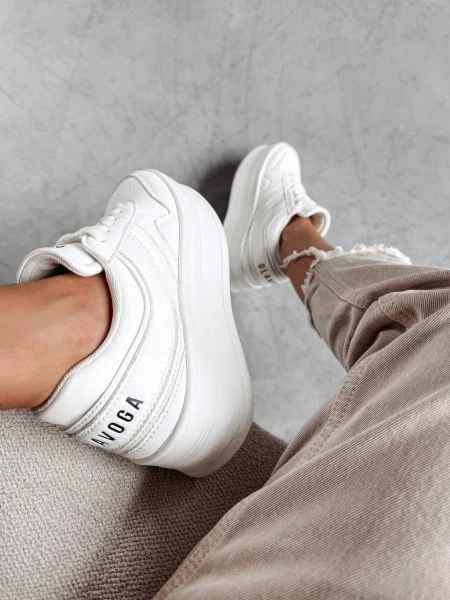 Buty damskie OLAVOGA VENTA białe - maWer Fashion
