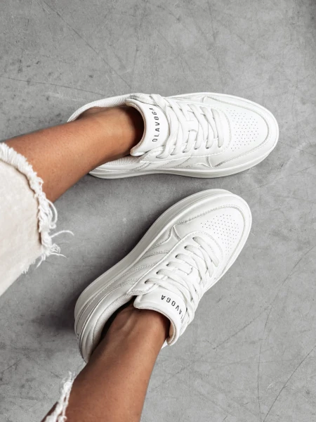 Buty damskie OLAVOGA VENTA białe - maWer Fashion