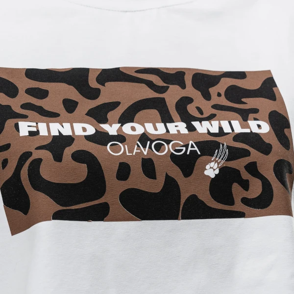 T-shirt damski OLAVOGA CITY 2025 biały - maWer Fashion