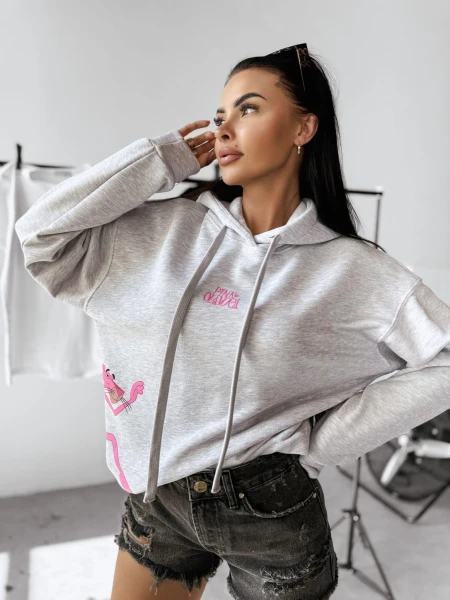 Bluza damska OLAVOGA CLOSER 2025 szary – maWer Fashion