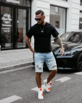T-shirt męski OLAVOGA SHADOW LUXE 2025 czarny - maWer Fashion