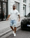 T-shirt męski OLAVOGA SHADOW LUXE 2025 ecru - maWer Fashion