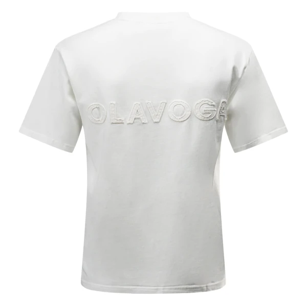 T-shirt męski OLAVOGA SHADOW LUXE 2025 ecru - maWer Fashion