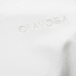 T-shirt męski OLAVOGA SHADOW LUXE 2025 ecru - maWer Fashion