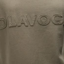 T-shirt męski OLAVOGA SHADOW LUXE 2025 khaki - maWer Fashion