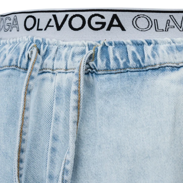 Spodnie damskie OLAVOGA MIAGE 2025 niebieskie – maWer Fashion