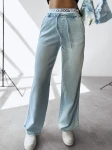 Spodnie damskie OLAVOGA MIAGE 2025 niebieskie – maWer Fashion