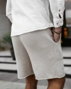 Spodenki męskie OLAVOGA CHILLFLEX 2025 beżowe - maWer Fashion