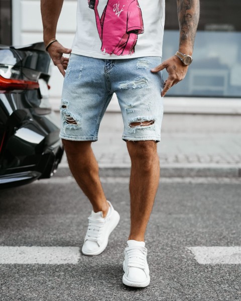 Spodenki męskie OLAVOGA DRIFT 2025 niebieskie – maWer Fashion