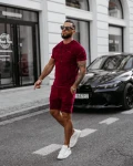 Komplet męski OLAVOGA ETENI 2025 bordo - maWer Fashion
