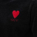 Dzianinowy t-shirt męski OLAVOGA LUV 2025 czarny - maWer Fashion
