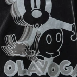 T-shirt damski OLAVOGA BESCO 2025 czarny -  maWer Fashion