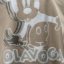 T-shirt damski OLAVOGA BESCO 2025 beż - maWer Fashion