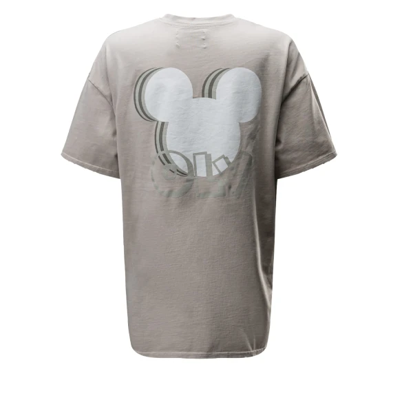 T-shirt damski OLAVOGA BESCO 2025 szary - maWer Fashiong