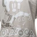 T-shirt damski OLAVOGA BESCO 2025 szary - maWer Fashion