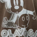 T-shirt damski OLAVOGA BESCO 2025 brązowy - maWer Fashion